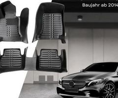 5D Premium Leder Fussmatten für Mercedes C-Klasse