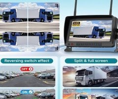 Podofo Rückfahrkamera Kabellos AHD mit Monitor 7'' HD