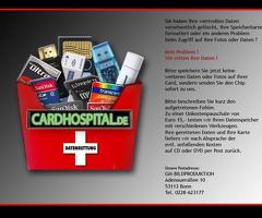 Cardhospital.de – Ihre Datenrettung für defekte Speicherkarten!